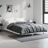 Cadru de pat, alb extralucios, 120x190 cm, lemn prelucrat, vidaXL
