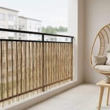 vidaXL Gard de Grădină Carbonizat 500 x 100 cm Stuf 42031258