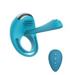 Inel de Penis Passionate Joy Stick, Remote Control, 7 Moduri Vibratii, Silicon, USB, Mov