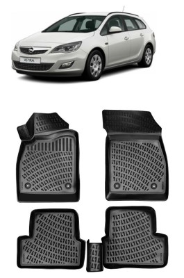 Set Covorase Auto Cauciuc dedicate Opel Astra J (2009-2015) foto
