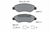 Set placute frana TEXTAR 2455001