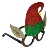 Ochelari Deghizare Crăciun, Caciulă și Urechi Pitic, Glitter, Multicolor, 23x13 cm