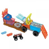 Hot wheels monster truck arena smashers color shifters salvarea lui 5alarm, Mattel