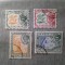Serie mica Zanzibar 1957 Sultan Chalifa bin Harub si motive locale 4 valori stampilate