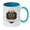 Cana maner albastru personalizata &quot;Cel mai bun Sot&quot;, INOVATIX&reg;. 330ml