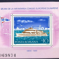 C1921 - Romania 1981 - Comisia Dunareana bloc neuzat,perfecta stare