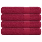 VidaXL Prosoape saună 4 buc Bordeaux 80x200 cm 360 g/m&sup2; 100% bumbac