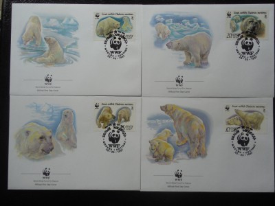 URSS-WWF Ursi polari-set complet FDC foto