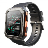 Cumpara ieftin Smartwatch iSEN C20 Pro Orange, 1.83 inch, Apel bluetooth, Bluetooth 5.0, Ritm cardiac, SpO2, 123 sporturi, Ip68, 380mAh