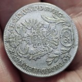 20 KREUZER 1788 B , argint , JOSEPH II , detalii bune