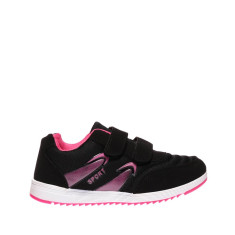 Pantofi sport copii Brock negru cu roz foto