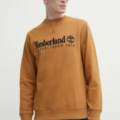 Timberland bluza barbati, culoarea maro, cu imprimeu, TB0A2FEQP471