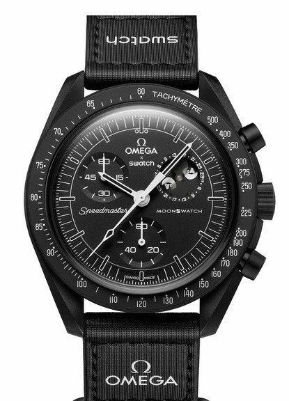 CEAS SWATCH X OMEGA MISSION TO THE MOON MOONPHASE SPORT CASUAL----CALITATEA 1 !