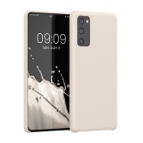 Husa Kwmobile pentru Samsung Galaxy S20 FE, Crem, Silicon, 53605.16