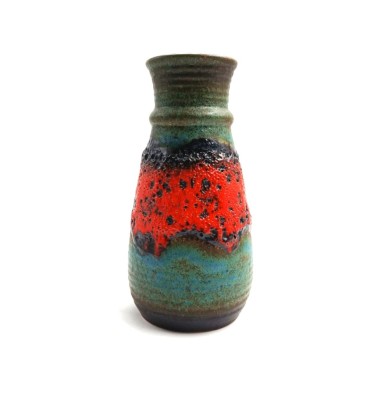 Vaza Ceramica Glazurata BAY Germania anii &amp;#039;60 Fat Lava 630 25 foto