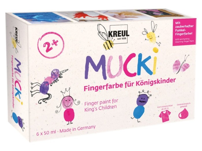 Finger paint Mucki Royal Children 50 ml 6 culori/set