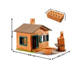 Set de construit din caramizi in miniatura - Casuta cu gratar