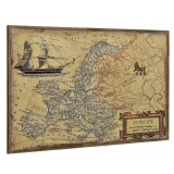 [art.work] Design fotografie de perete - Harta Europei Model 2 - cu rama - 80x120x3,8cm HausGarden Leisure