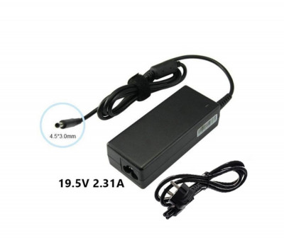 Incarcator Laptop pentru Dell 19.5V 2.31A 45w Mufa 4.5&amp;times;3.0mm foto