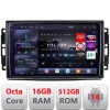 Navigatie Chrysler Jeep Edotec Kit-202 8 core QLED 2K 16+512 360 Android Waze USB Navigatie Internet Youtube Radio v2 CarStore Technology