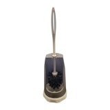 Cumpara ieftin Perie WC cu suport, din plastic, Y079, gri