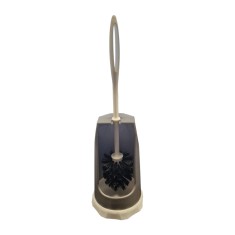 Perie WC cu suport, din plastic, Y079, gri
