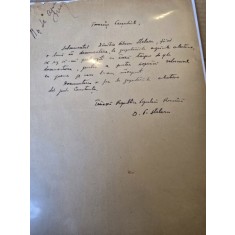 Cerere scrisa a lui Dimitrie Stelaru