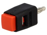Clemă de laborator roşie 70V 16A 48mm
