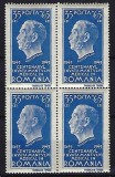 Romania 1944 - Lp 162 - Centenarul invatamantului medical - Dr. N. Kretzulescu - bloc de 4 - MNH***
