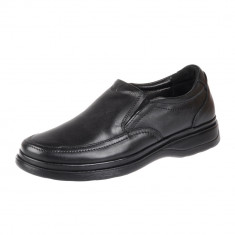 Pantofi barbati piele naturala Dyany Dude - negru - Fabricat &icirc;n Bucovina
