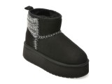 Cumpara ieftin Ghete EMU negre, STINGER KNIT FLATFORM, din piele intoarsa