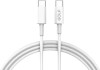 Cablu USB tip C la USB tip C 1m Golf Data Sync TPE PD 65W Quick Charge alb GC-81c A0115916