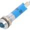 Lampă LED Convex Albastru 24VDC Metal &Oslash;8mm