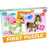Puzzle pentru bebelusi cu animale de casa - D.Toys