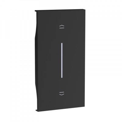 Placa intrerupator jaluzele rulouri electrice 2M Living Now Bticino negru KG05M2 foto