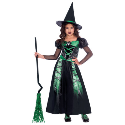 Costum vrajitoare Spider-Witch pentru fete 6-8 ani 128 cm foto