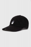 Puma șapcă de baseball din bumbac Downtown Low Curve Cap culoarea negru, cu imprimeu, 025312 25312