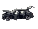 Macheta replica Audi RS6 negru deschide 4 usi, portbagaj si capota, lumini si sunete