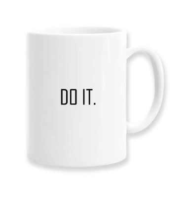 Cana alba personalizata &amp;quot;Do it&amp;quot;, INOVATIX&amp;reg;. 330ml foto