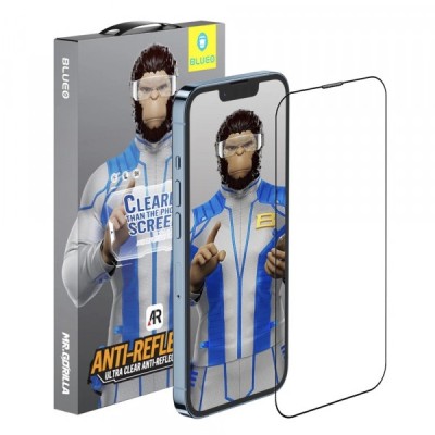 Folie de protectie Ecran Blueo Anti-Reflective HD Applicator Pro pentru Apple iPhone 17 Air, Sticla Securizata, Full Glue, Neagra foto
