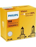 Set 2 Becuri Far H4 P43t 60/55w 12v Vision Philips