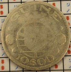 Guinea Bissau 10 escudos 1952 argint - km 10 - A006