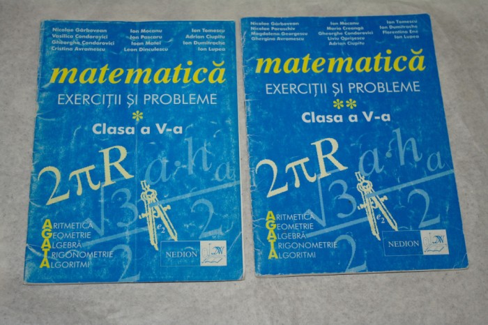 Matematica Exercitii si probleme Clasa a V - a - 2 vol -Garbovean sa