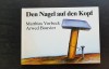 Den Nagel auf den Kopf - Matthias Vorbeck, Arwed Bouvier (germană), Verlag Tribune Berlin, 1990, Carte Cartonată
