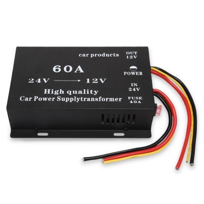 Convertor tensiune transformator auto 24V~12V, putere 60A foto