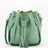 Cumpara ieftin Geanta verde menta din piele naturala 1110 125