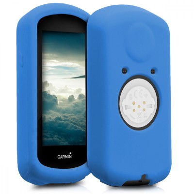 Husa de protectie pentru GPS Garmin Edge 1030/Edge 1030 Plus, Kwmobile, Albastru, Silicon, 43314.04 foto
