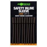 Tije Plumb KORDA Safety Inline Sleeve Nano Tubing/Leadcore, Large, 10buc/pac