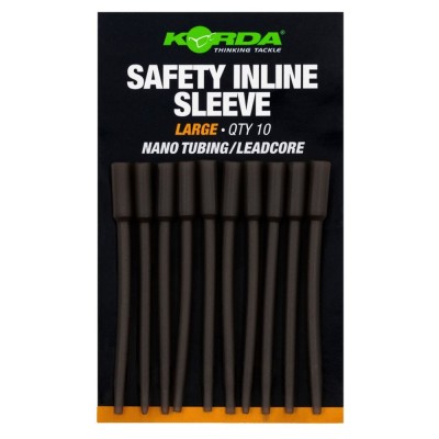 Tije Plumb KORDA Safety Inline Sleeve Nano Tubing/Leadcore, Large, 10buc/pac foto