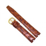 Cumpara ieftin Curea de Ceas din Piele Naturala cu prindere speciala - Culoare Maro - 14mm -